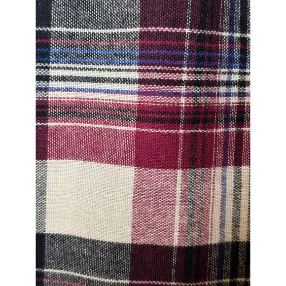 1980s American Plaid Wool-Blend Midi Skirt w/ Side Buttons
 size medium - Picture 13 of 15